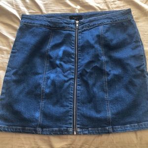 forever 21 denim skirt